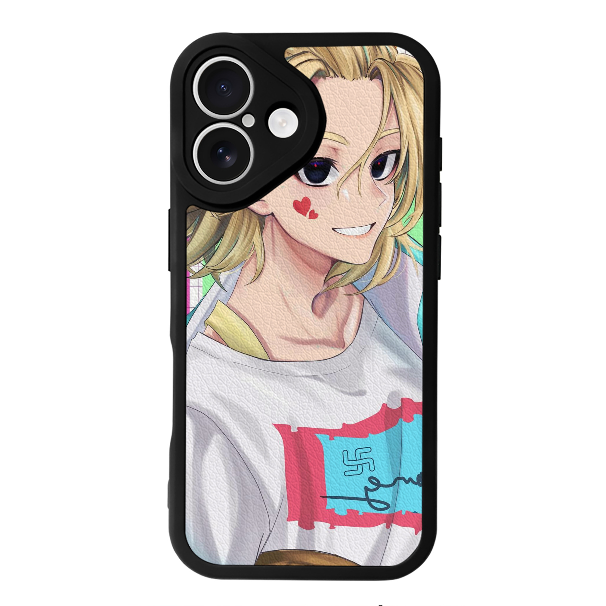 （画像用） 東京リベンジャーズ Tokyo Revengers 【iPhone 16シリーズ対応】シリコンスマホケース（レザー調） 材質：シリコン